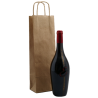 Sac 1 bouteille kraft brun 110gr Poignée torsadée