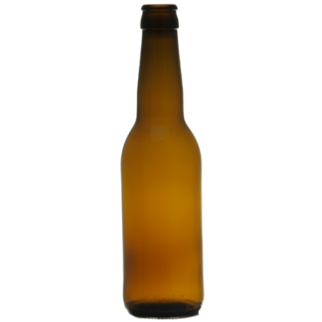 Canette bière 33 cl - couronne 26 mm - teinte ambrée