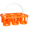 Panier 6 bouteilles plastique couleurs