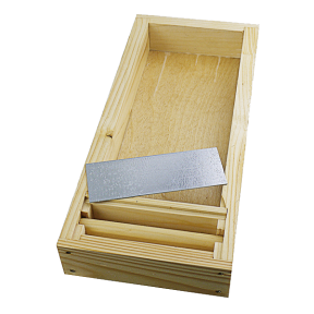 Nourrisseur couvre-cadres en bois traditionnel pour ruchette Dadant 6 cadres 285 mm