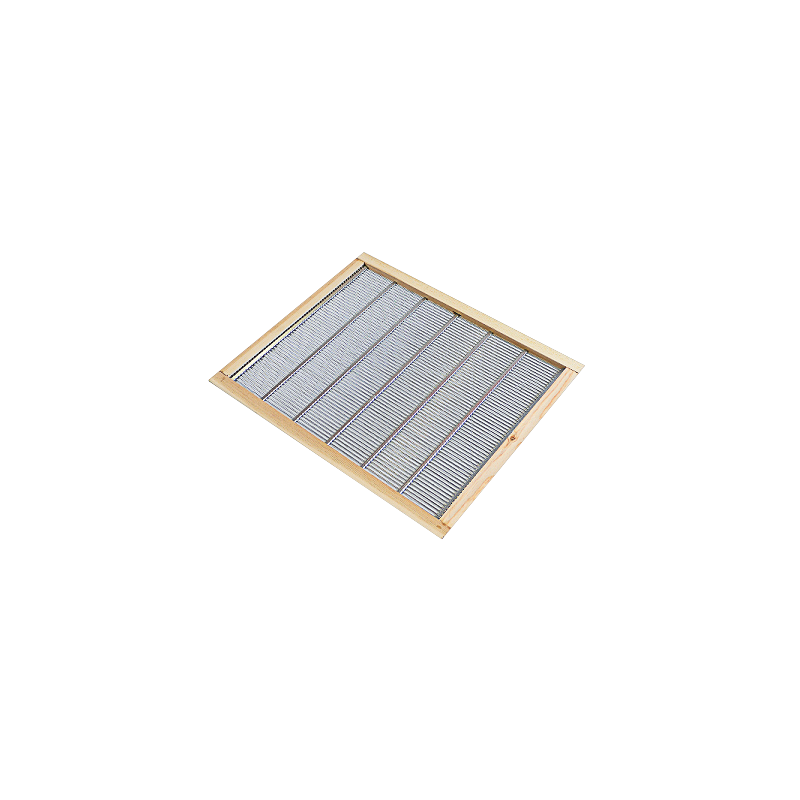 Grille à reine avec encadrement en bois pour ruche Dadant 12 cadres