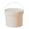 Seau plastique 5 kg blanc sans couvercle pal 960