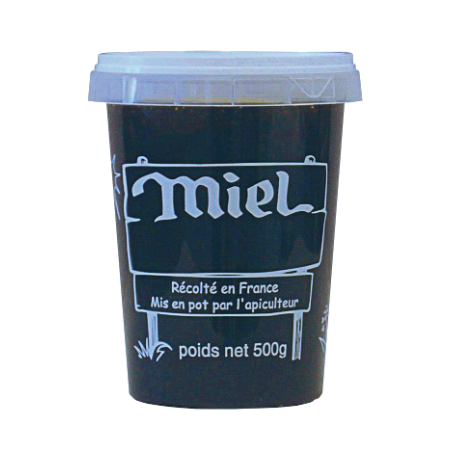 Pot en plastique pour miel 500 g PAL Nicot miel / 10