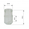 Pot en verre Atlas 125 g 106 ml TO48 / 20