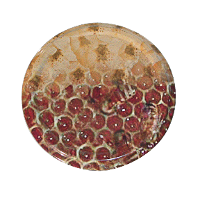 Capsule métallique miel alvéoles TO 63 pasteurisable / 10