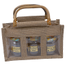 Panier 3 x 250g toile jute