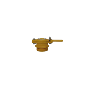 Robinet en plastique jaune filetage male 40/49