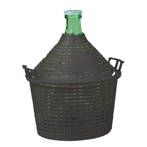 Bonbonne verre entourage plastique 25 litres