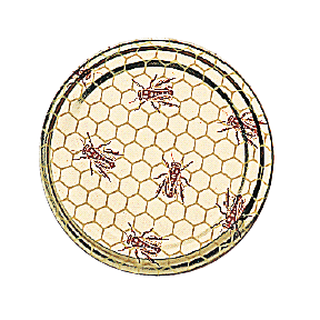 Capsule métallique alvéole et abeille TO 63 pasteurisable / 100