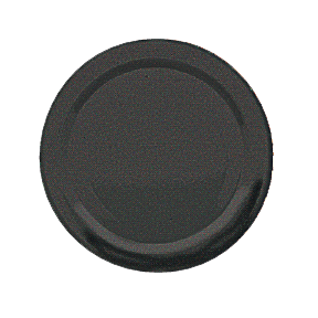 Capsule métallique noire TO 82 pasteurisable sans flip / 100