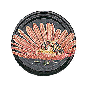 Capsule métallique fleur et abeille TO 82 pasteurisable / carton de 740