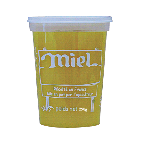 Pot en plastique pour miel 250 g PEP Nicot miel / 10