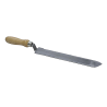 Couteau à désoperculer miel en acier avec lame courbée à dent "Made In France"