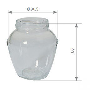 Pot en verre orcio 500 g 370 ml TO 63