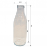 Bouteille en verre fraicheur 360 g 1 L TO48 / 10