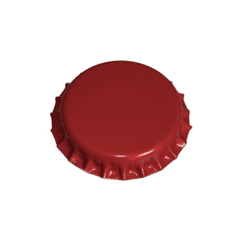 100 capsules Ø 26 mm  ROUGE pour canettes