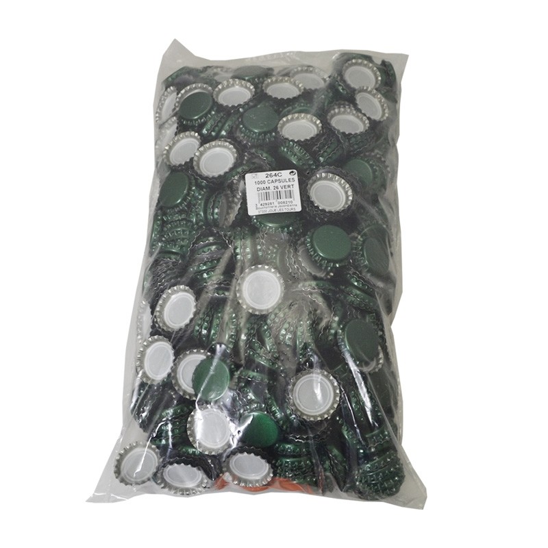 Capsules VERTE Ø 26 mm par 1000