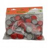 100 capsules Ø 26 mm  ROUGE pour canettes