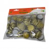 100 capsules Ø 29 mm OR pour bouteilles champenoises