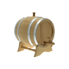 Fût Chêne 20 litres + support + robinet (6p) + bonde