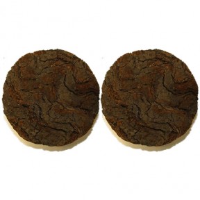 2 bouchons liège dessus croûte Ø 70 mm