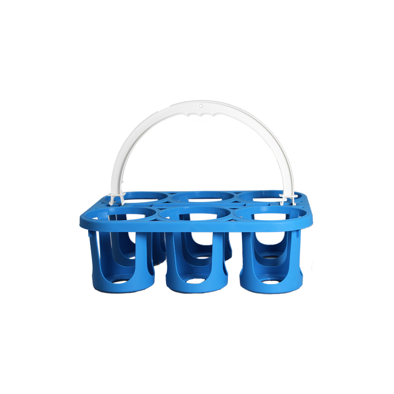 Panier 6 bouteilles plastique couleurs