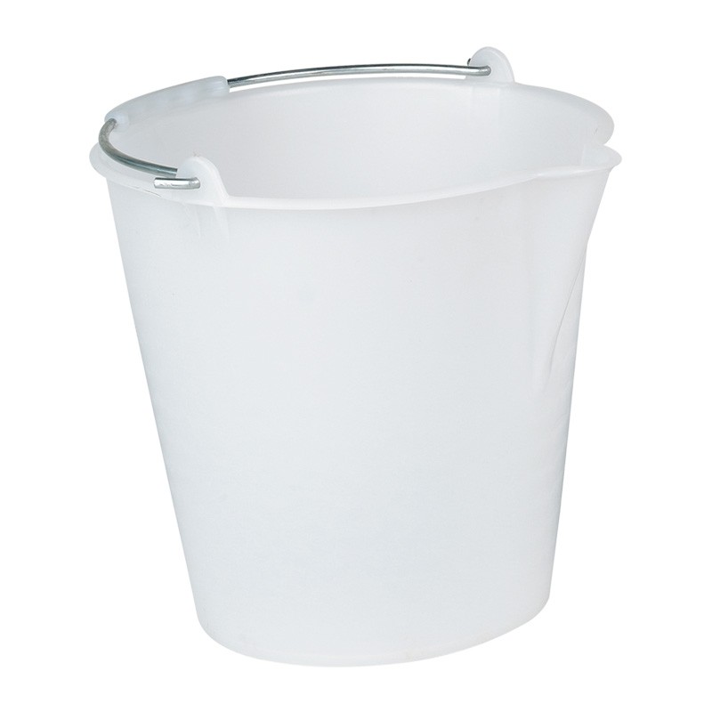 Seau Gradué Blanc 17 L avec bec verseur