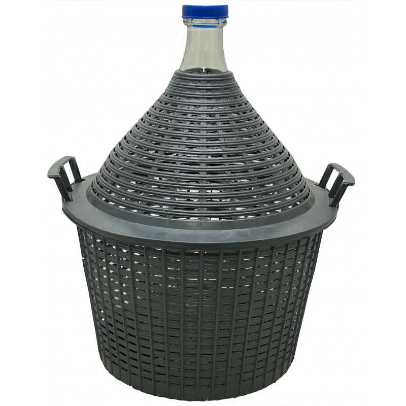 Bonbonne verre entourage plastique 20 litres