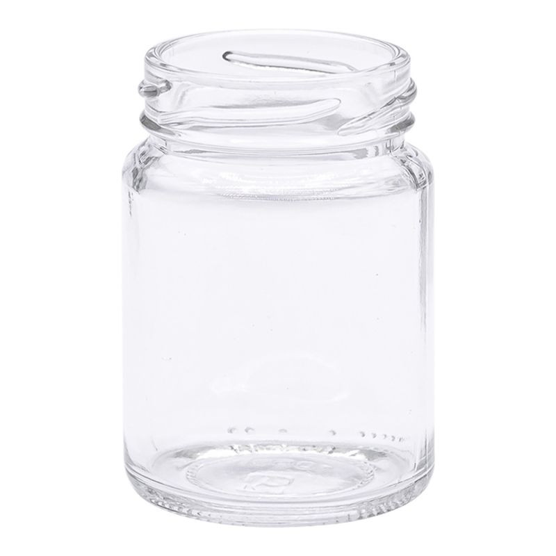 Pot en verre cylindrique 125 g 106 ml TO48 / 20