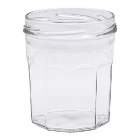 20 pots en verre à facettes...