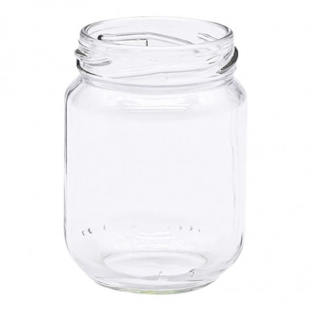 Pot en verre cylindrique 125 g 100 ml TO48