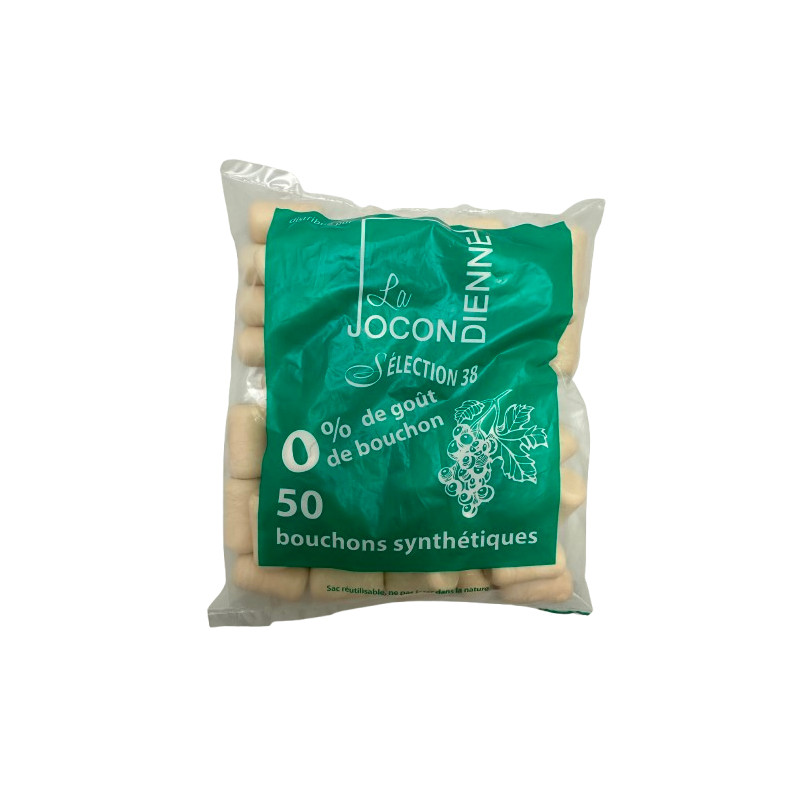 Sachet de 50 bouchons synthétiques 38 x 22 m