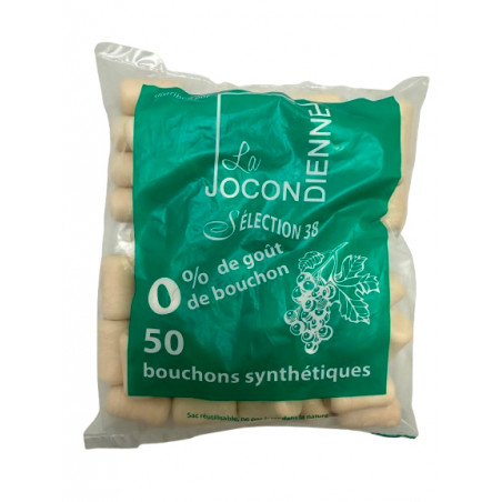 Sachet de 50 bouchons synthétiques 38 x 22 m