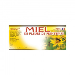 Etiquettes adhésives "miel...