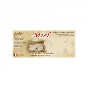 Etiquettes adhésives "miel...