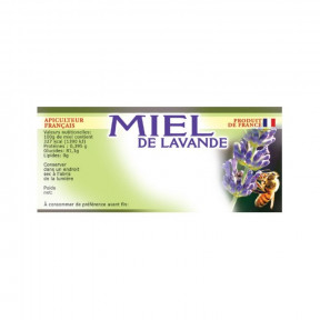 Etiquettes adhésives "miel...