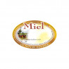 Paquet de 100 étiquettes "Miel de notre rucher" modèle ruches