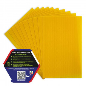 10 feuilles (1 kg) de cire...
