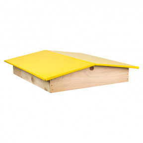 Toit jaune pour ruche chalet