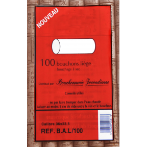 100 Bouchons REF (BRIO) 38 x 24,5 satinés - 3 ans environ