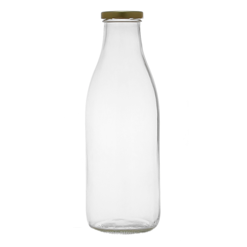 Bouteille de jus blanc 1 litre sans couvercle twist-off 48 mm, boîte 12 pcs  • Brouwland