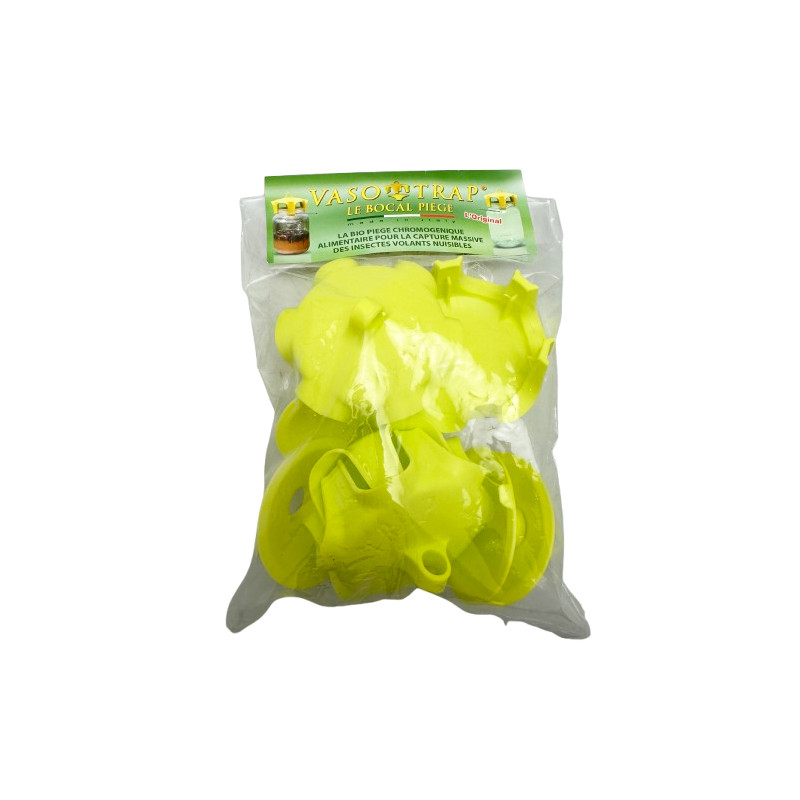 sachet de 4 pièges à guêpes et mouches Vaso Trap