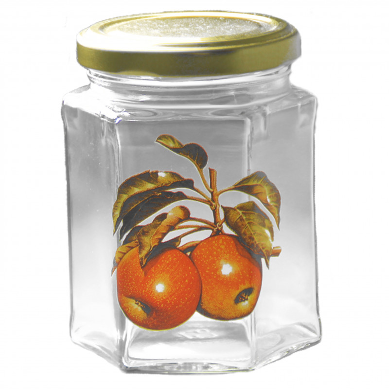 Pack de 3 confituriers décors pomme