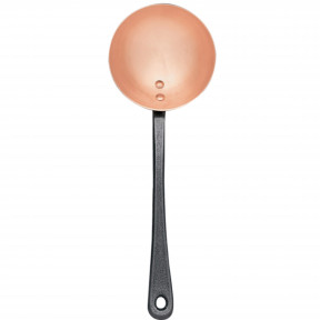 Louche en cuivre avec manche en fonte