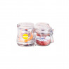 Pack de 4 terrines 350g - avec rondelle Ø85 L'idéale emballage Pack de 4 terrines 350g - avec rondelle Ø85 L'idéale emballage