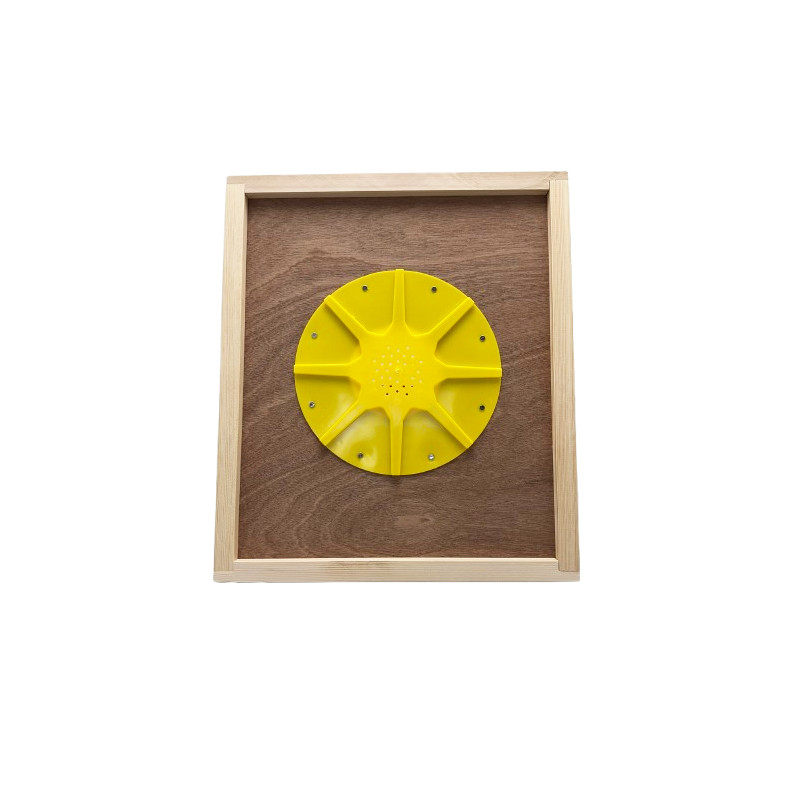 Couvre-cadres chasse-abeilles pour ruche Dadant 10 - 8 sorties avec trappe
