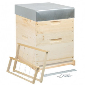 Ruche mi-bois Dadant 10...