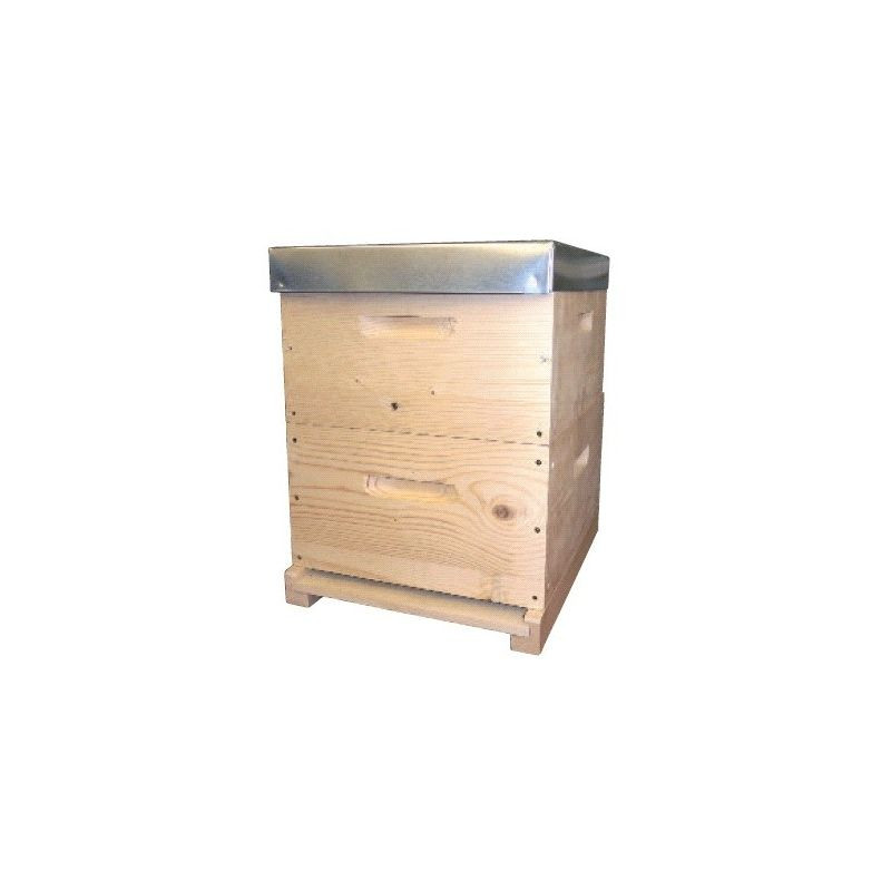 Ruche mi-bois Langstroth avec cadres droits filés - Ruchéco
