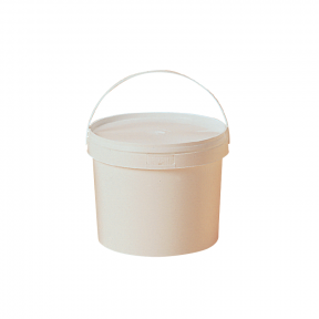 Seau en plastique blanc sans couvercle - 5 kg