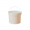 Seau en plastique blanc sans couvercle - 5 kg